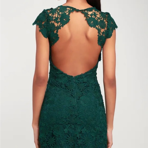 Lulu's Green Backless Mini Dress - Picture 2 of 9